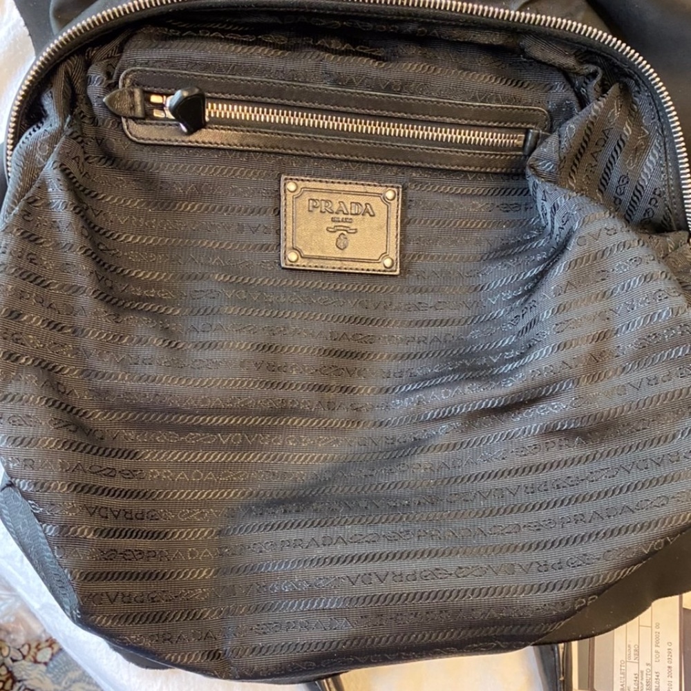 Vintage PRADA Nylon Ruffle Handbag - Picture 9 of 16